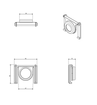 Addit Kabelgeleider Magneetbevestiging