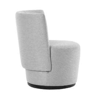 Fauteuil Mobitec Bolero R1418 en tissu gris clair, vue de profil
