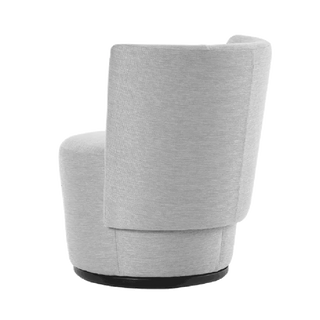 Fauteuil Mobitec Bolero R1418 en tissu gris clair, vue de dos