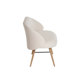 Banquette Mobitec Neo B0752 en bouclette écrue, vue de profil