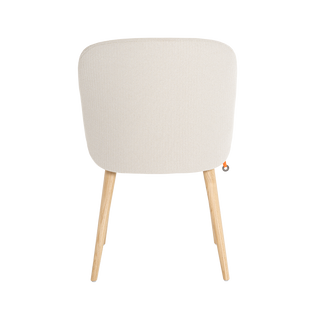 Chaise Mobitec Neo C0150 en bouclette écrue, vue de dos