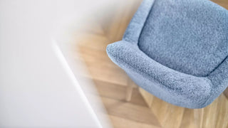 Détail d'une assise Mobitec Saga bleue