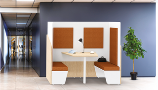 Buronomic Calme werkplekcabine voor twee personen, productbeeld 7