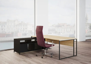 Stricto bureau de direction avec meuble haut à droite