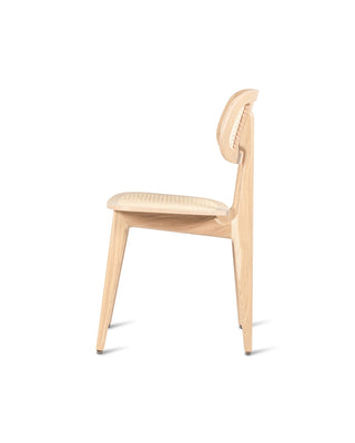 Vincent Sheppard Titus dining chair in natural oak, zijaanzicht