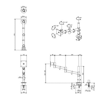 Viewgo monitorarm-Monitorarms-DATAFLEX BENELUX BV-Buro International
