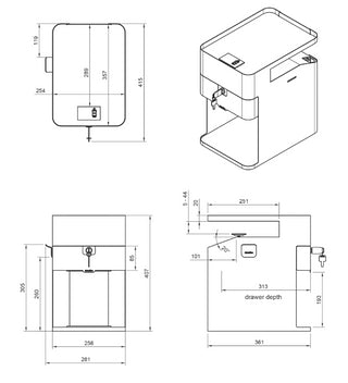 Addit desktop locker-Ladenblokken-DATAFLEX BENELUX BV-Buro International