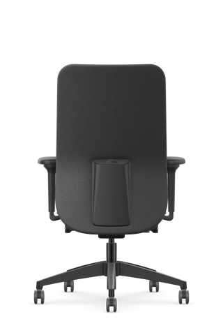 Chaise de bureau Se7en Iris LX134 noire, vue de dos
