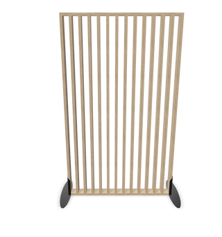 Configuration view of the Buronomic Claustras partition with vertical slats