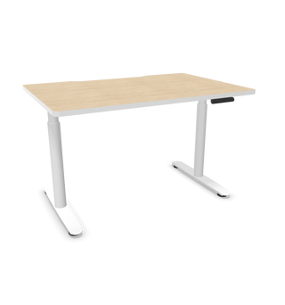 Configuratieweergave van het Buronomic Nuanza elektrisch zit-sta bureau
