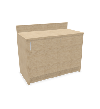 Configuratieweergave van de Buronomic Oasys koffiehoek van 125,5 cm