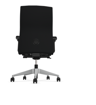 Chaise de bureau Rovo XP 4015 S1 noire, vue de dos